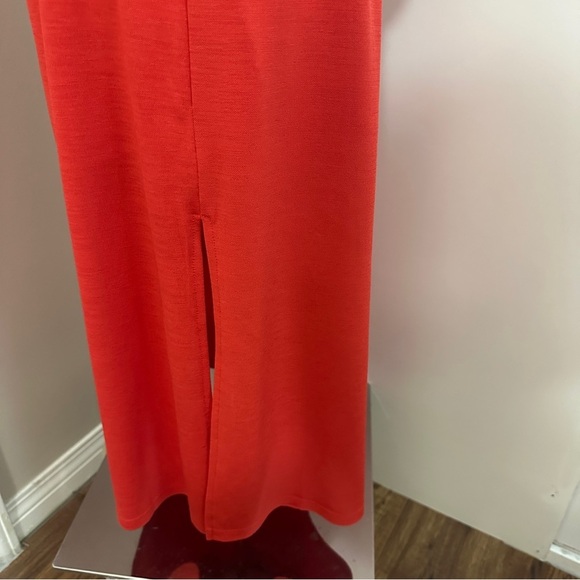 RW&CO Red Sheath Midi Dress Sleeveless Halter fits (M/S) - Picture 9 of 13